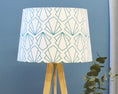 Load image into Gallery viewer, Turquoise Sunbeam Tapered Table And Floor Lampshade
