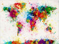 Load image into Gallery viewer, Paint Splashes Map of the World
