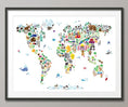 Load image into Gallery viewer, Animal Map of the World
