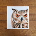 Load image into Gallery viewer, Eagle Owl fine art giclée print
