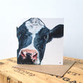 Load image into Gallery viewer, Holstein-Friesian Cow Greetings Card
