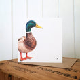 Load image into Gallery viewer, Mallard Duck Greetings Card
