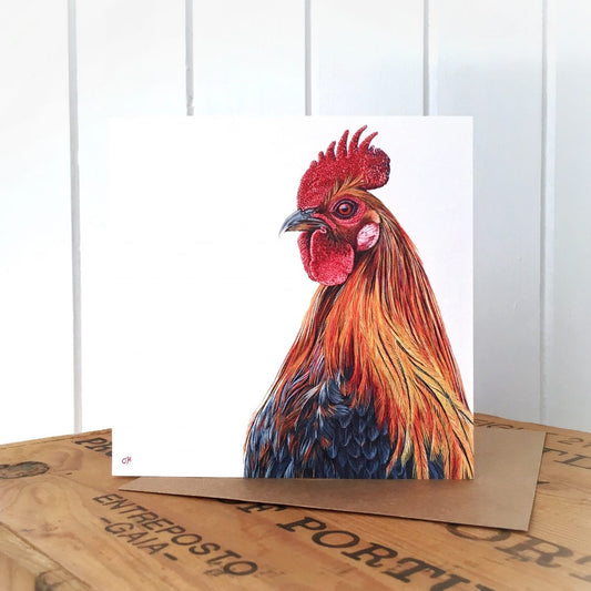 Cockerel Greetings Card