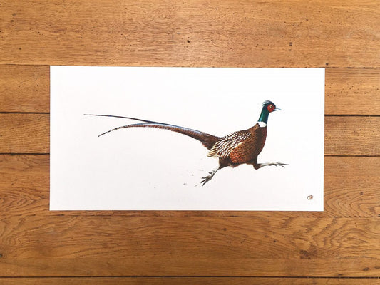 Running Pheasant fine art giclée print