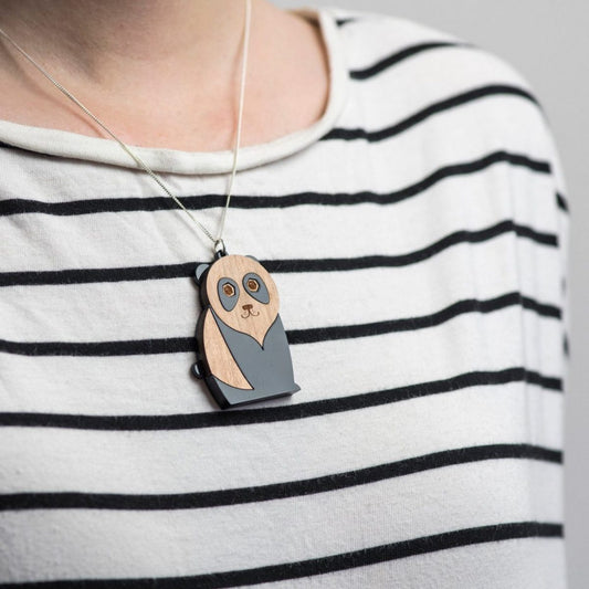 Panda Necklace, Panda Gift, Panda Jewellery, Animal Pendant
