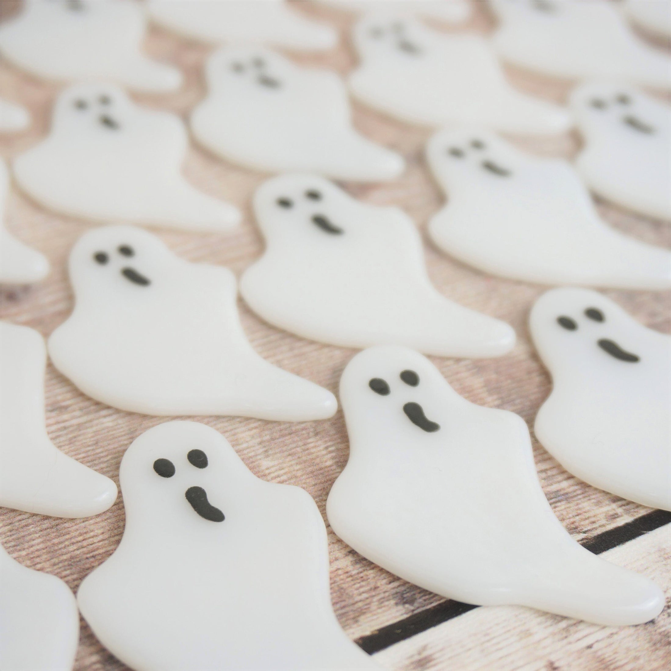 Handmade Fused Glass Halloween Trick Or Treat Ghost Brooch By Jessica Irena Smith Glass