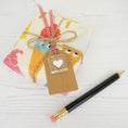Load image into Gallery viewer, Single Handmade Clear Glass Paper Cut Heart Keepsake Gift Tag By Jessica Irena Smith Glass
