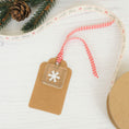Load image into Gallery viewer, Single Handmade Glass Paper Cut Snowflake Keepsake Gift Tag By Jessica Irena Smith Glass
