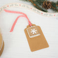Load image into Gallery viewer, Single Handmade Glass Paper Cut Snowflake Keepsake Gift Tag By Jessica Irena Smith Glass
