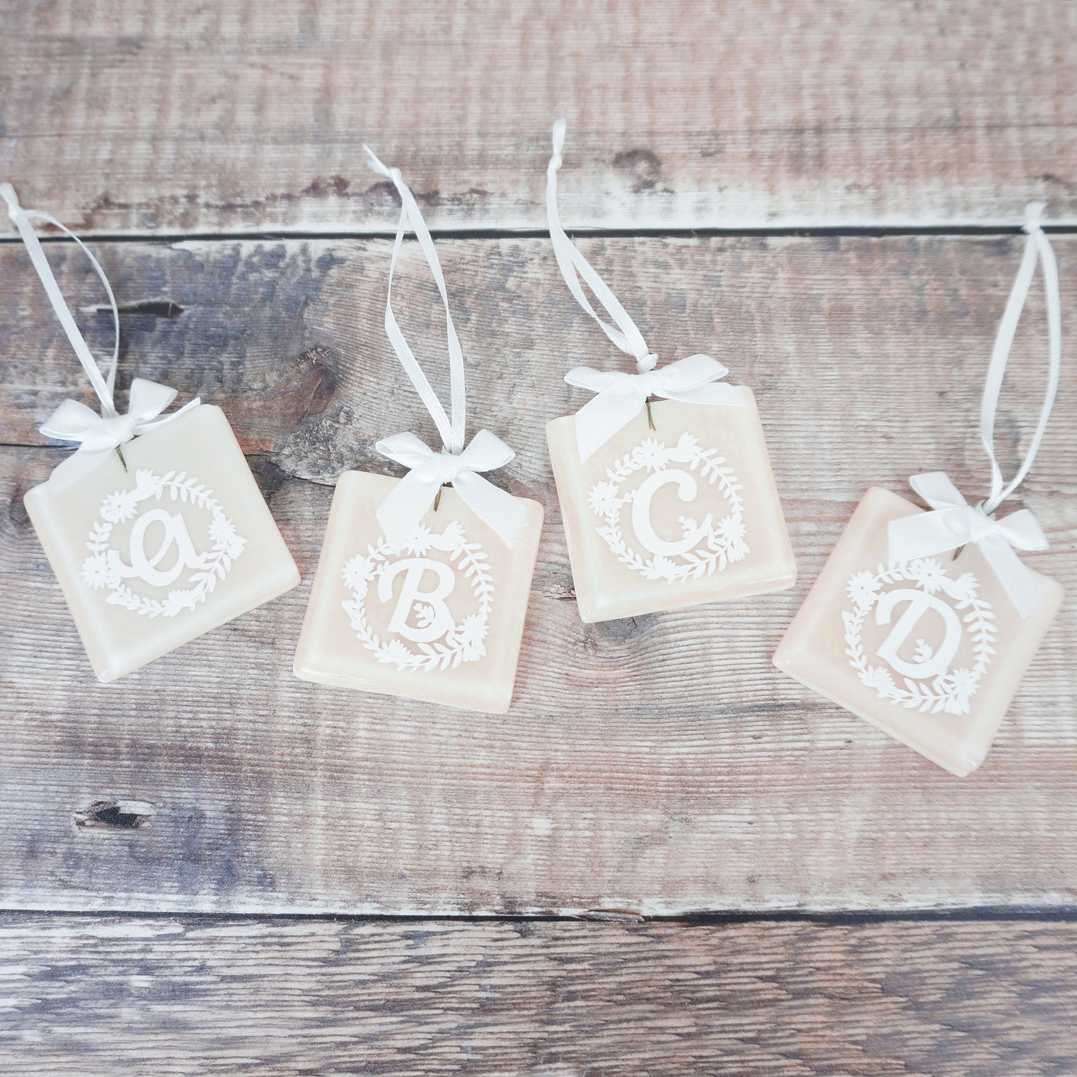 Handmade Fused Glass Alphabet Paper Cut Letter Keepsake Favour By Jessica Irena Smith