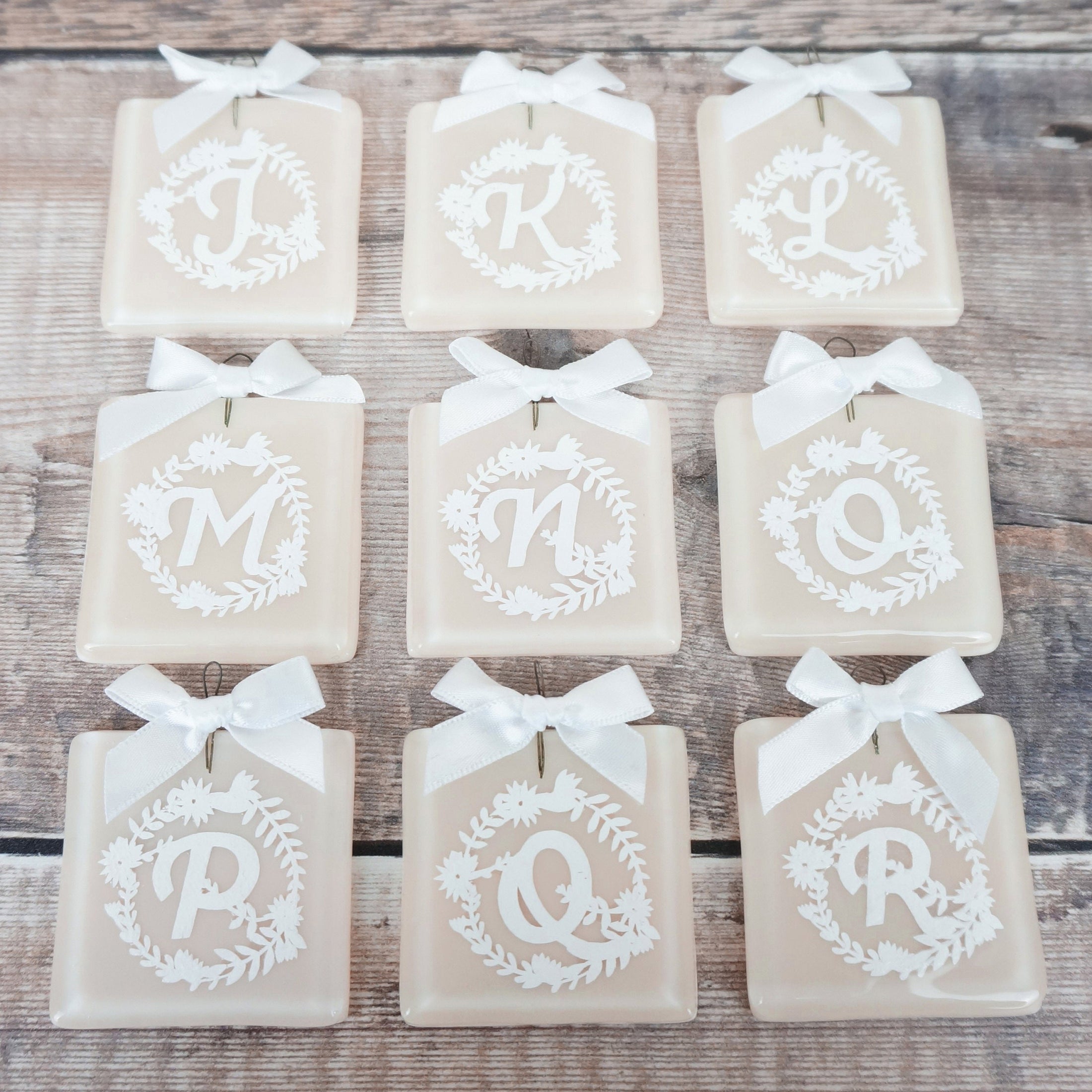 Handmade Fused Glass Alphabet Paper Cut Letter Keepsake Favour By Jessica Irena Smith