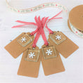 Load image into Gallery viewer, Single Handmade Glass Paper Cut Snowflake Keepsake Gift Tag By Jessica Irena Smith Glass
