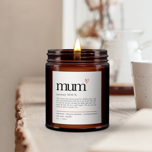 Mum Meaning Aromatherapy Candle Gift