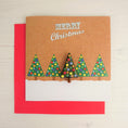 Load image into Gallery viewer, Christmas Card With Handmade Glass Christmas Tree Brooch By Jessica Irena Smith Glass
