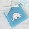Load image into Gallery viewer, Handmade Glass Paper Cut Baby Elephant Keepsake In Pink Or Blue By Jessica Irena Smith Glass
