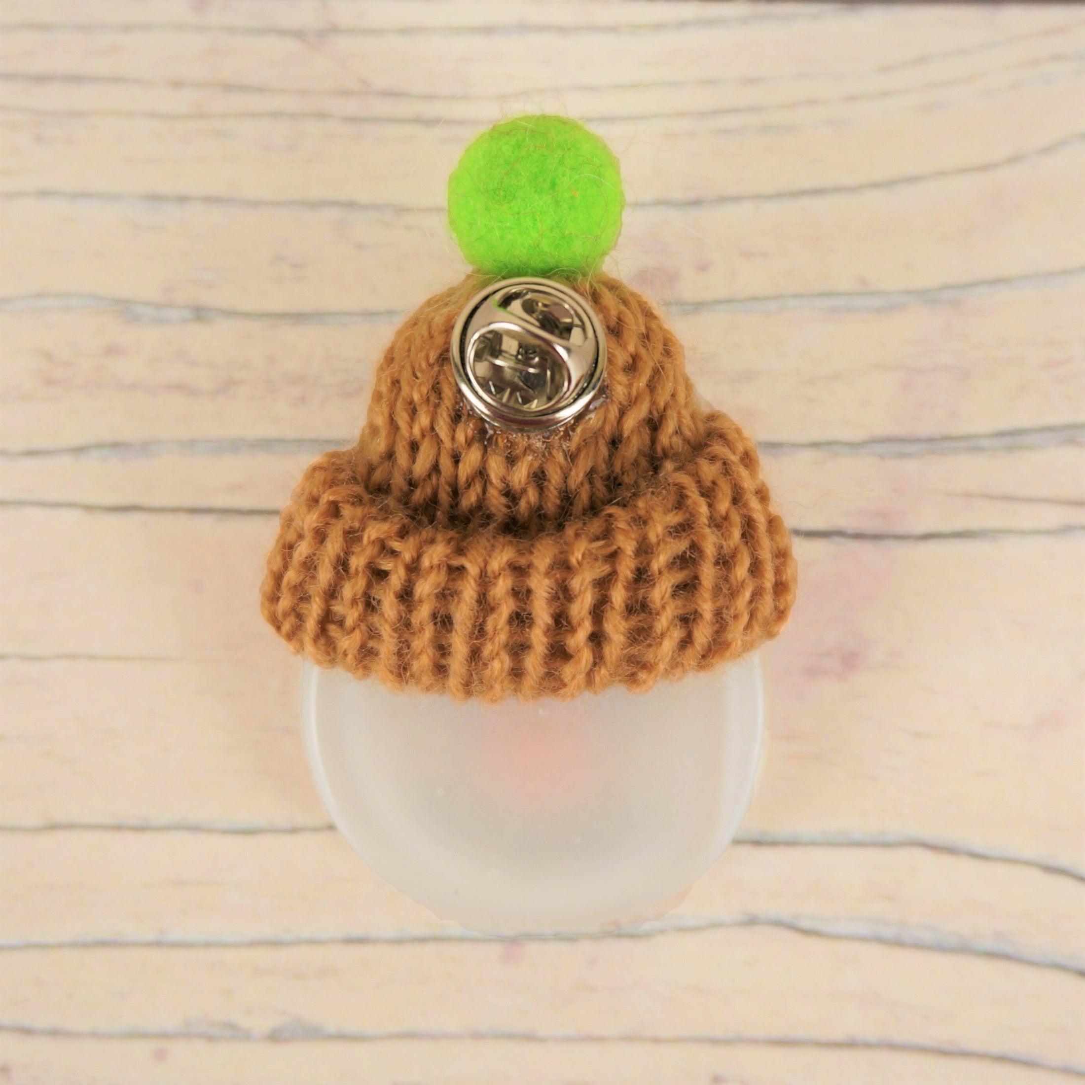 Handmade Fused Glass Snowman With Knitted Bobble Hat Christmas Brooch Badge By Jessica Irena Smith Glass