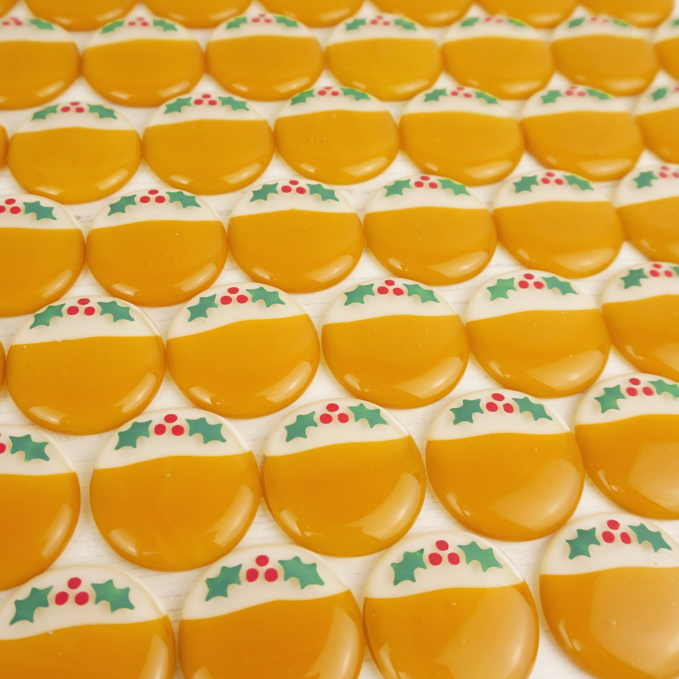 Handmade Fused Glass Christmas Pudding Brooch Badge By Jessica Irena Smith Glass