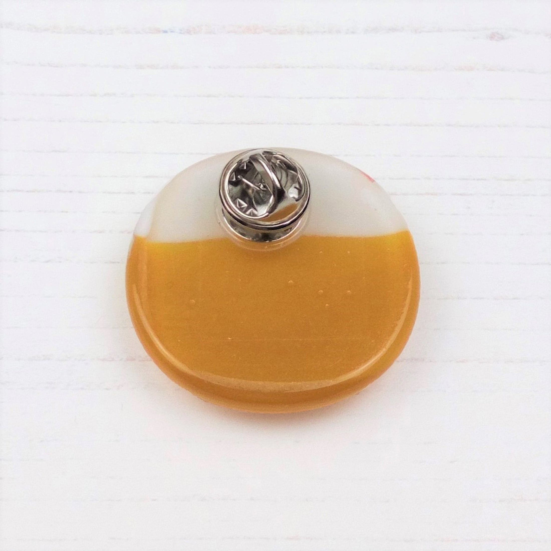 Handmade Fused Glass Christmas Pudding Brooch Badge By Jessica Irena Smith Glass