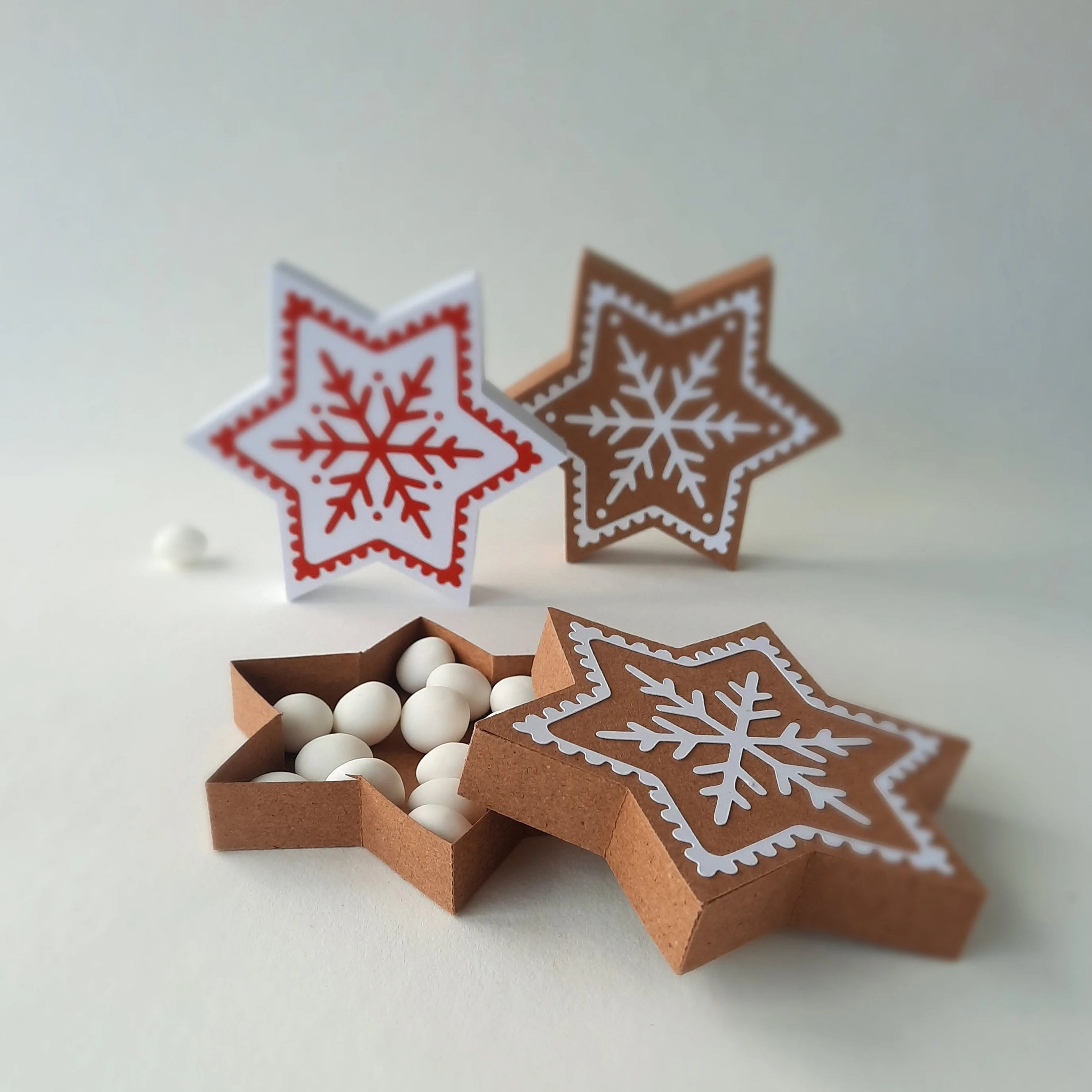 Gingerbread Star Treat Box