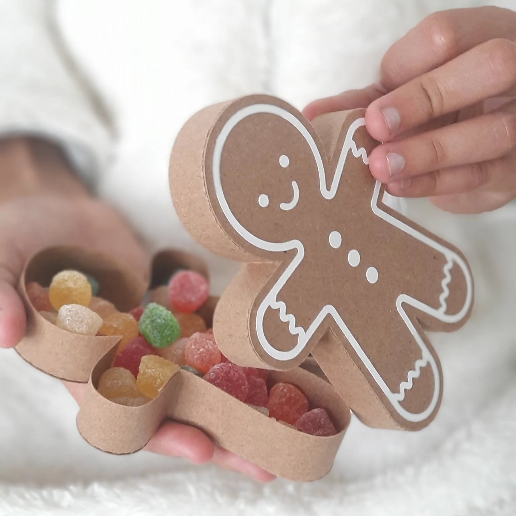 Gingerbread Man Treat Box