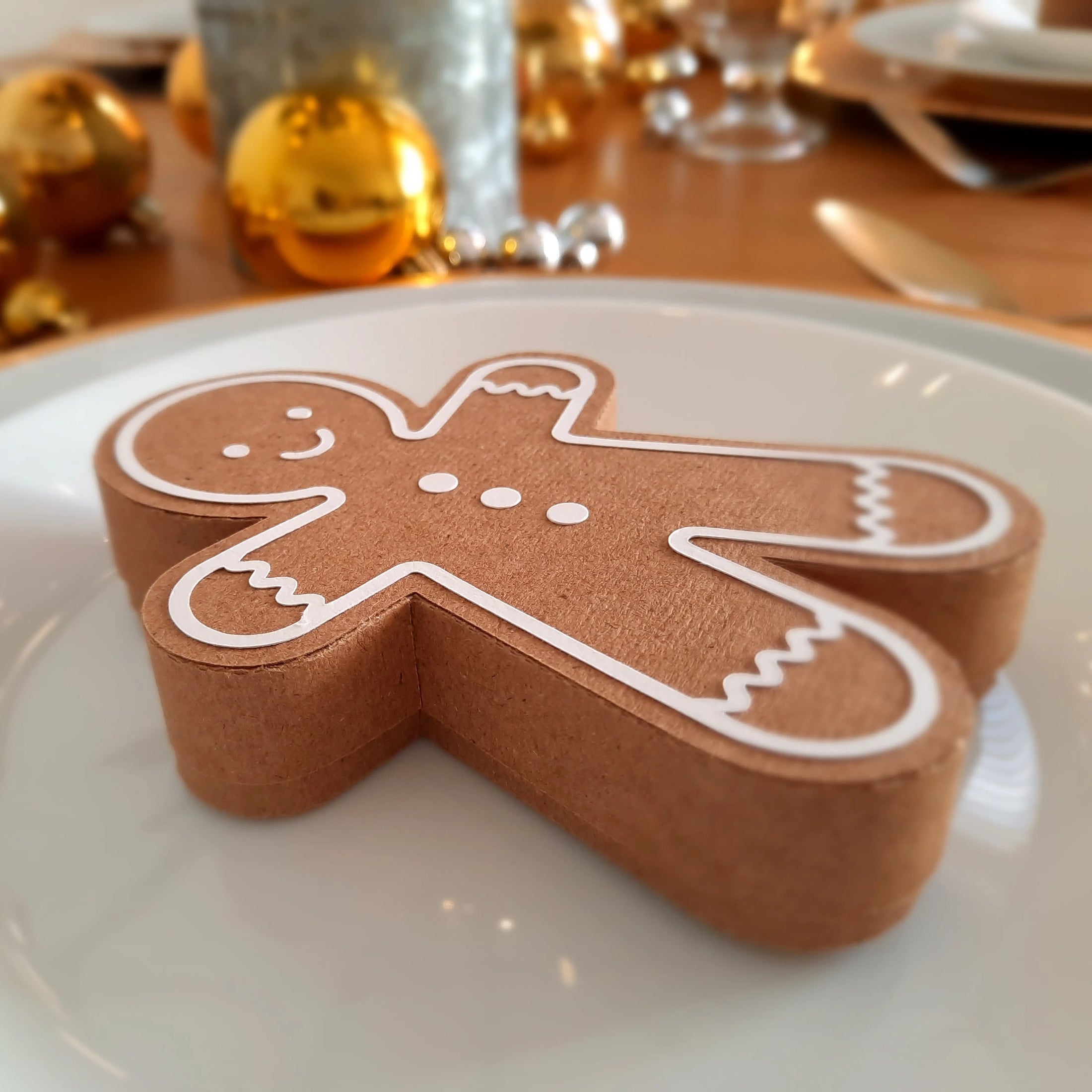 Gingerbread Man Treat Box