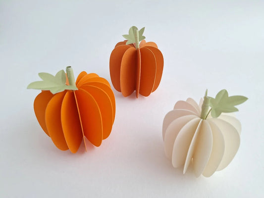 Set of 5 Halloween Pumpkins / Fall Decor / Autumn Home Decor