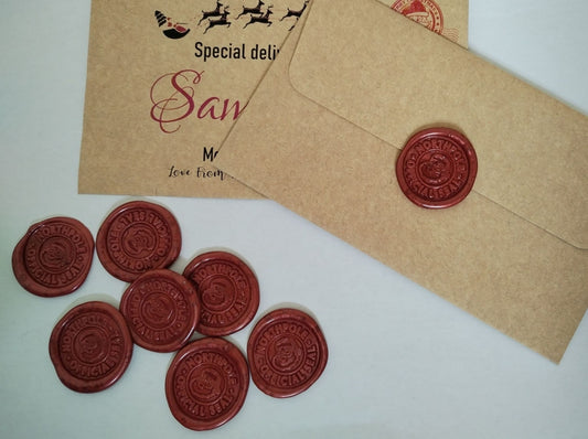 North Pole Official Seal - Letter Wax Seal x1 - Self Adhesive