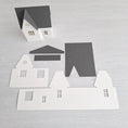 Load image into Gallery viewer, DIY Paper House / Christmas House/ DIY Tea Light/ Paper Village/ Tea Light House/DIY Putz House/ Paper House Decoration/ Mantle Decor
