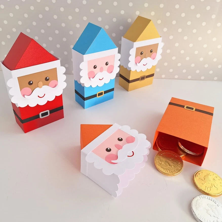 Santa Treat Box/Father Christmas Gift Box/ Advent Calendar Boxes / Treat Box / Christmas Table Decoration / Tree Decoration