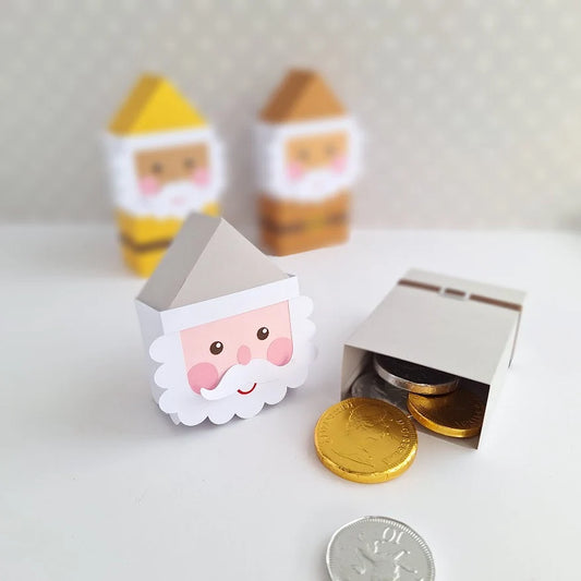 Santa Treat Box/Father Christmas Gift Box/ Advent Calendar Boxes / Treat Box / Christmas Table Decoration / Tree Decoration