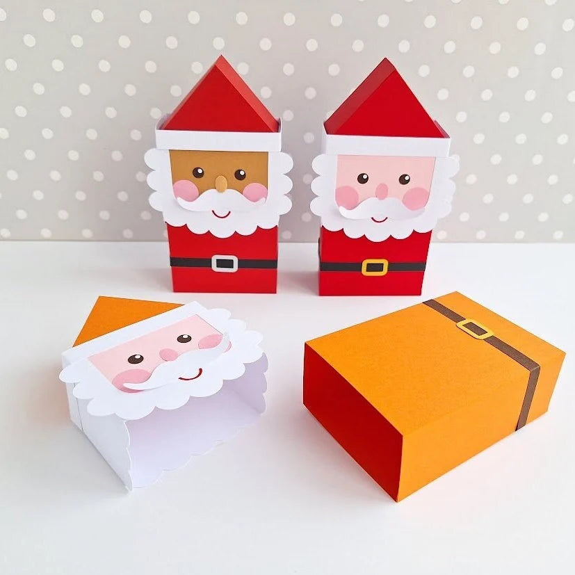 Santa Treat Box/Father Christmas Gift Box/ Advent Calendar Boxes / Treat Box / Christmas Table Decoration / Tree Decoration