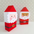 Load image into Gallery viewer, Santa Treat Box/Father Christmas Gift Box/ Advent Calendar Boxes / Treat Box / Christmas Table Decoration / Tree Decoration
