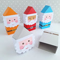 Load image into Gallery viewer, Santa Treat Box/Father Christmas Gift Box/ Advent Calendar Boxes / Treat Box / Christmas Table Decoration / Tree Decoration
