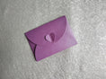 Load image into Gallery viewer, Mini Heart Closure Envelopes - Hand Made - 4.2 x 6.2cm
