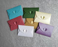 Load image into Gallery viewer, Mini Heart Closure Envelopes - Hand Made - 4.2 x 6.2cm
