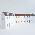 Load image into Gallery viewer, Set of 3 DIY Paper Village Houses Bundle/ DIY Tea Light/ Paper Village/ Tea Light House/DIY Putz House/ Paper House Decoration/
