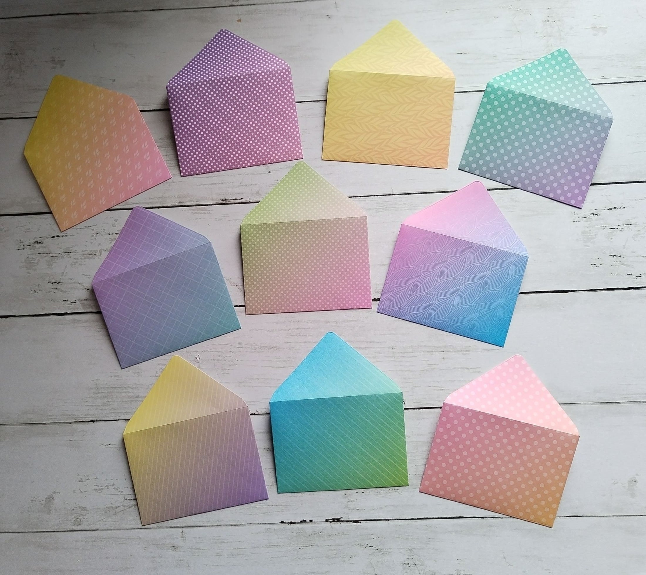 A7 Origami Envelopes x10 - Mixed Patterns