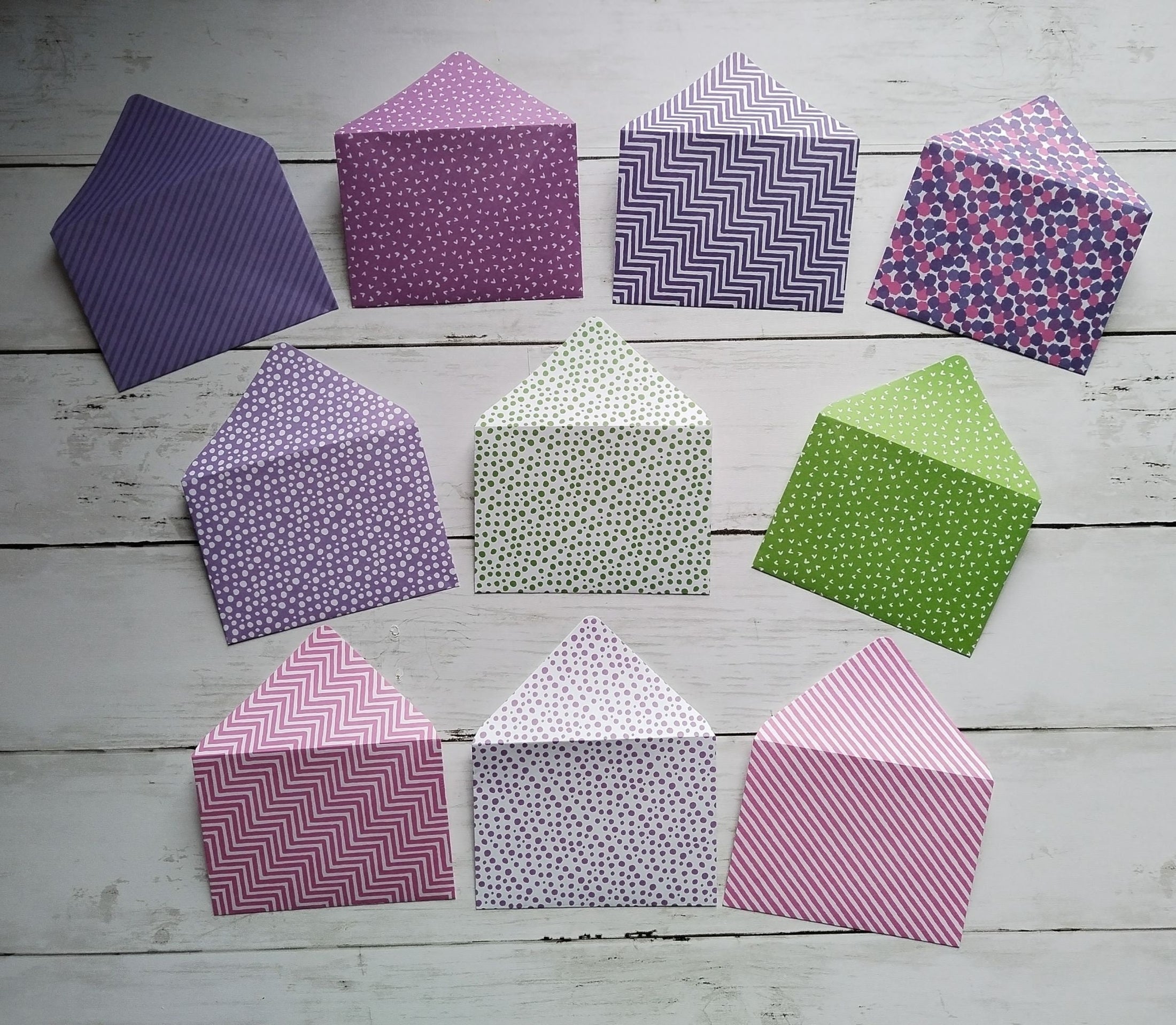 A7 Origami Envelopes x10 - Mixed Patterns