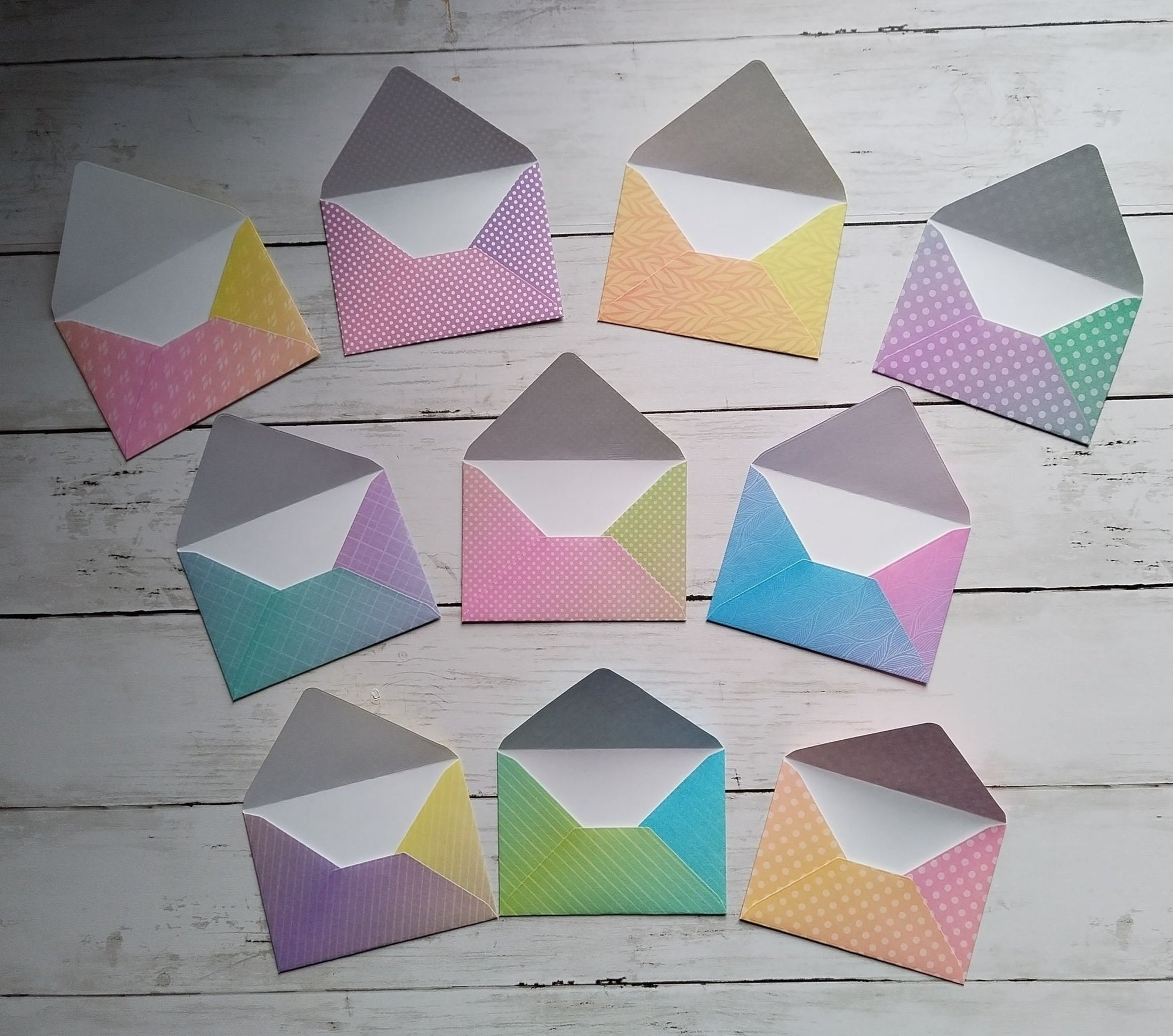 A7 Origami Envelopes x10 - Mixed Patterns