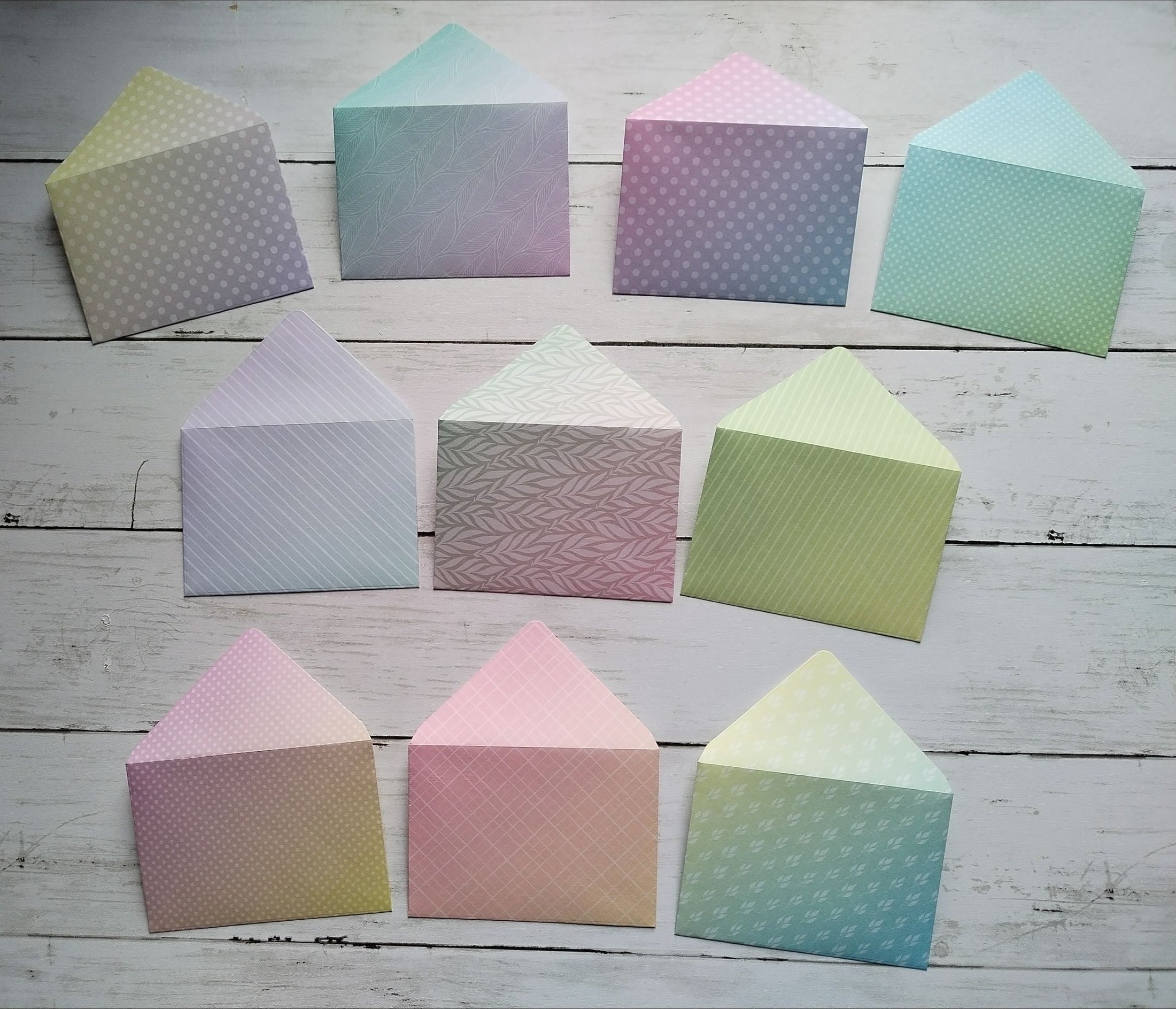 A7 Origami Envelopes x10 - Mixed Patterns