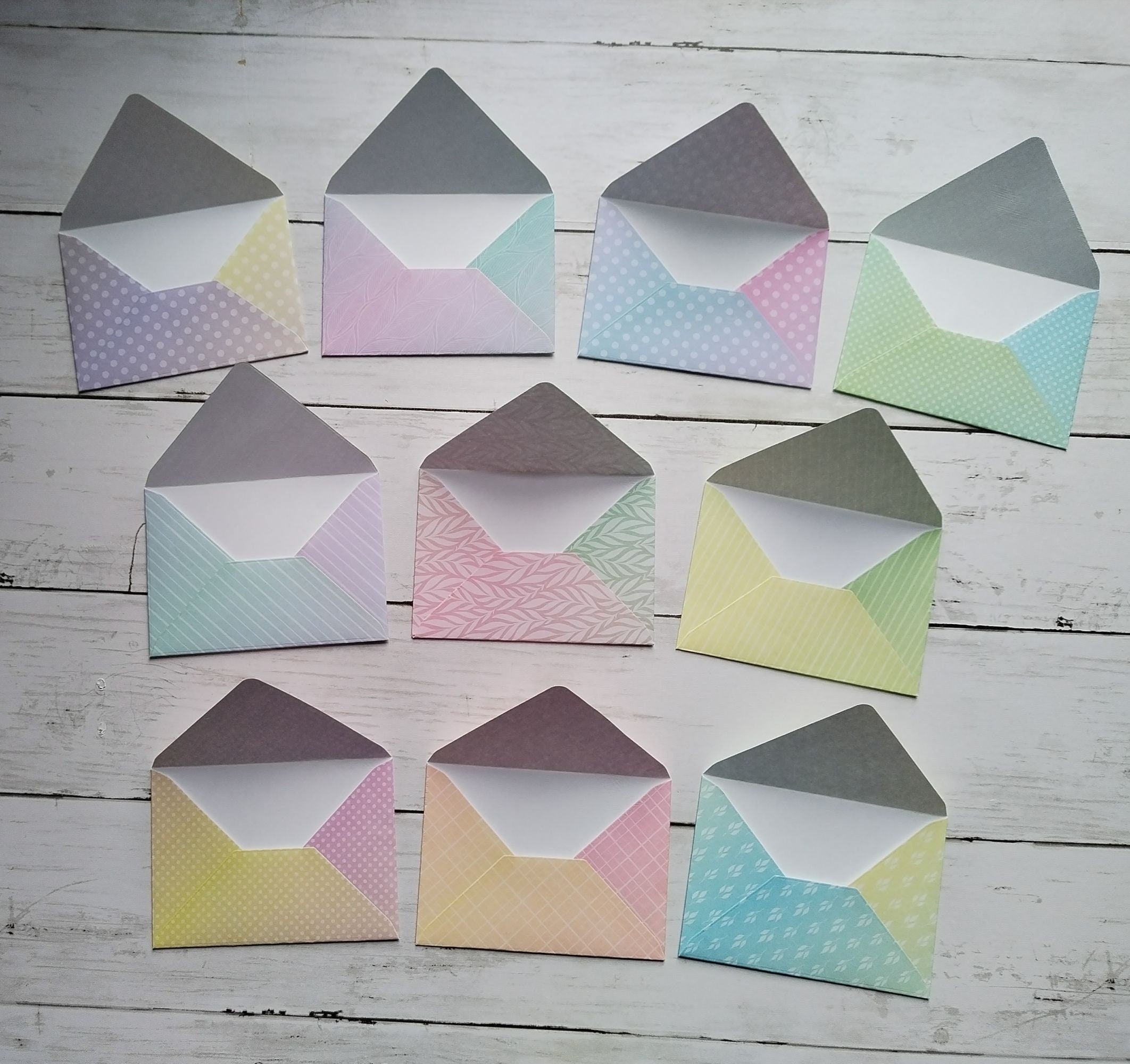 A7 Origami Envelopes x10 - Mixed Patterns