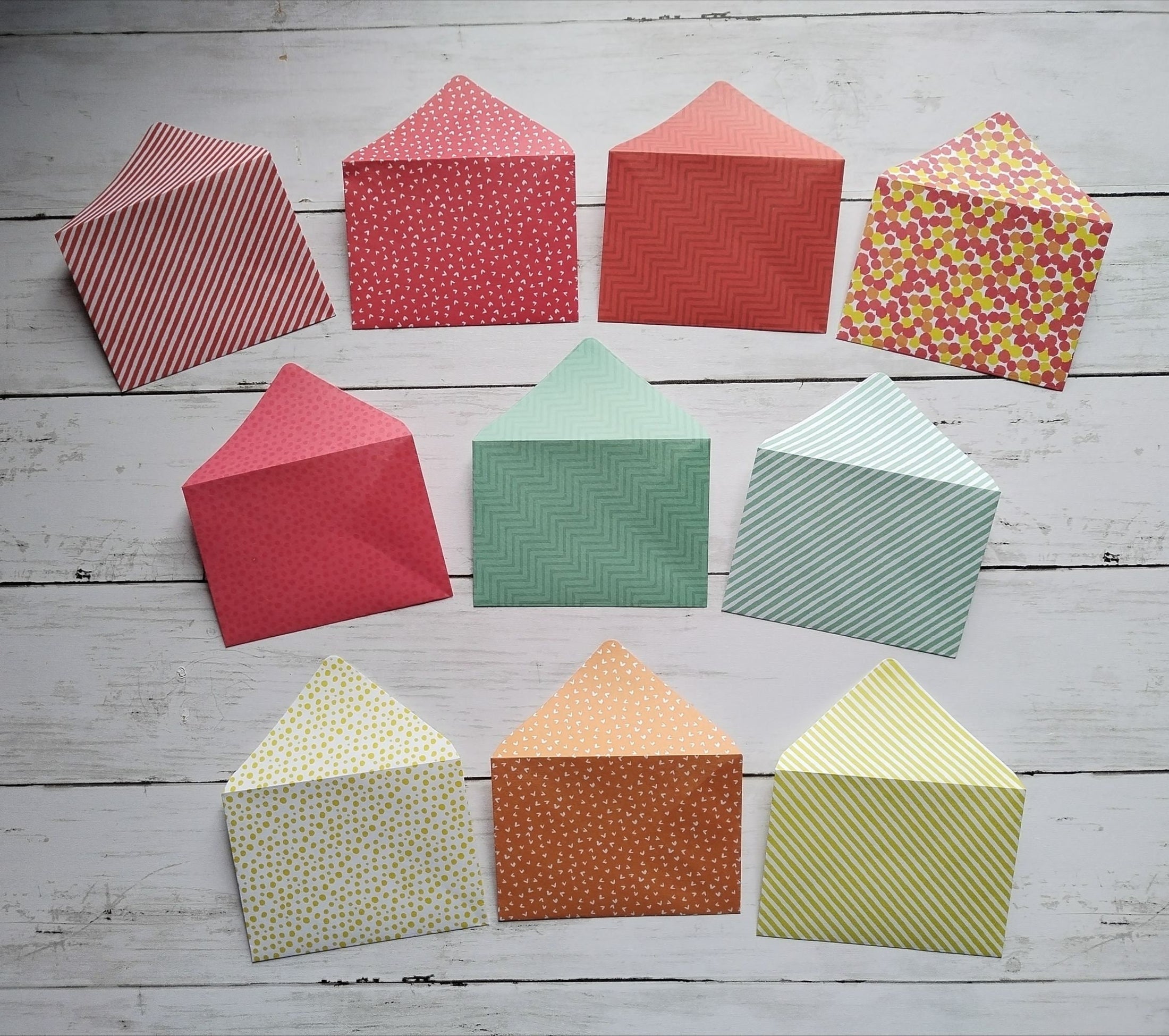 A7 Origami Envelopes x10 - Mixed Patterns