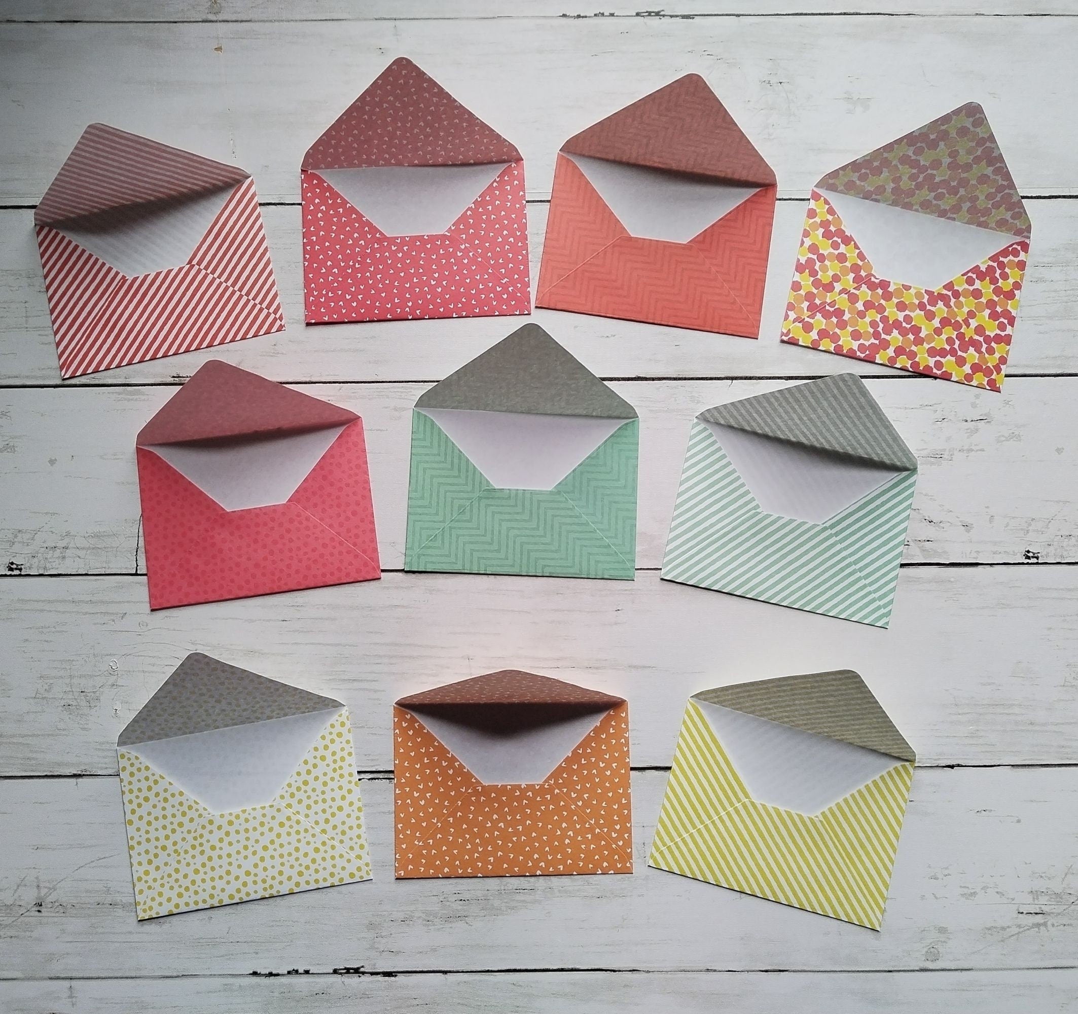 A7 Origami Envelopes x10 - Mixed Patterns