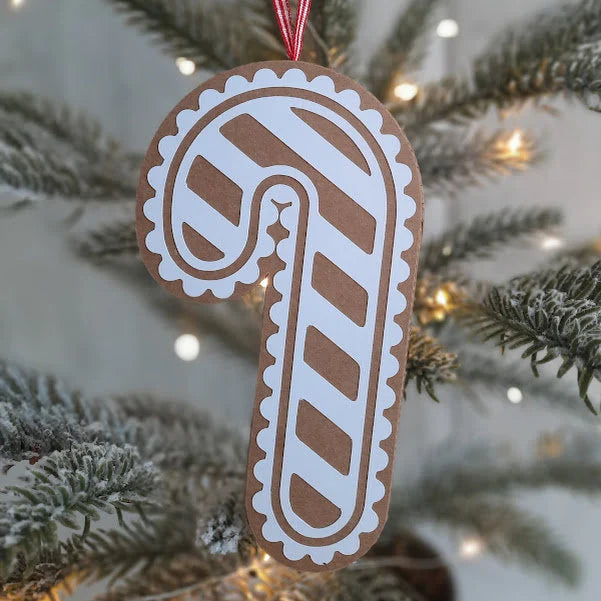 Gingerbread Candy Cane Treat Box