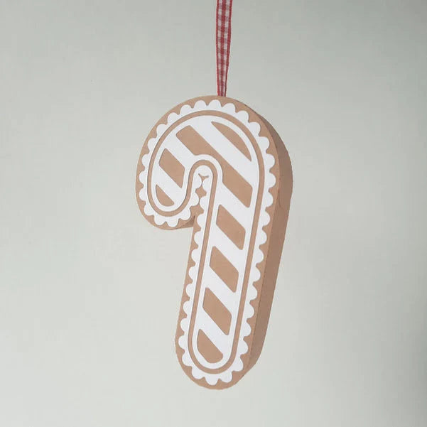 Gingerbread Candy Cane Treat Box