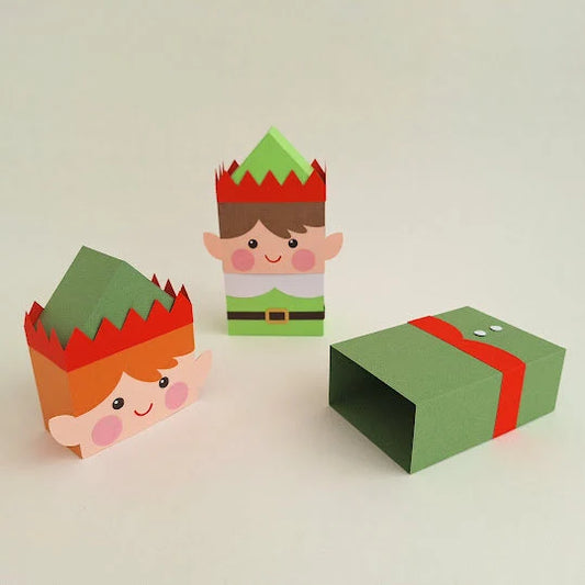 Elf Boy Treat Box/ Advent Calendar Boxes / Treat Box / Elf on the Shelf / Tree Decoration/ Christmas Decoration