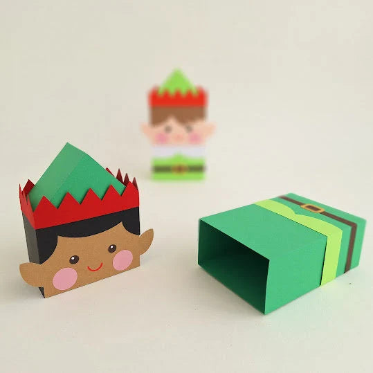 Elf Gift Box/ Advent Calendar Boxes / Treat Box / Elf on the Shelf / Tree Decoration/ Christmas Decoration