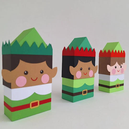 Elf Gift Box/ Advent Calendar Boxes / Treat Box / Elf on the Shelf / Tree Decoration/ Christmas Decoration