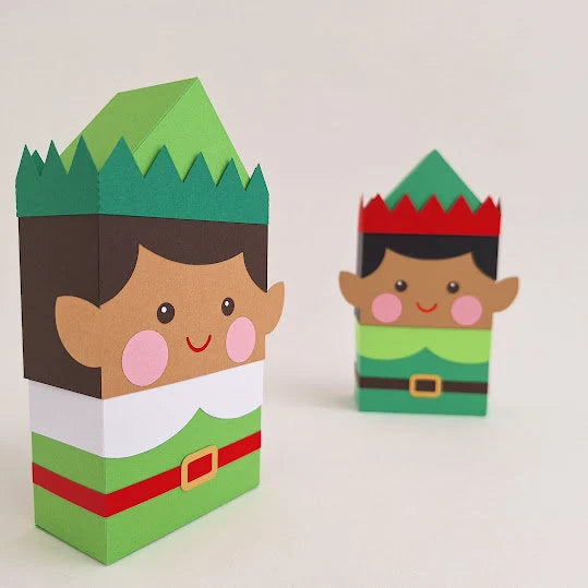 Elf Gift Box/ Advent Calendar Boxes / Treat Box / Elf on the Shelf / Tree Decoration/ Christmas Decoration