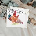 Load image into Gallery viewer, Chickens Mother's Day Greetings Card: Watercolour Farm Art
